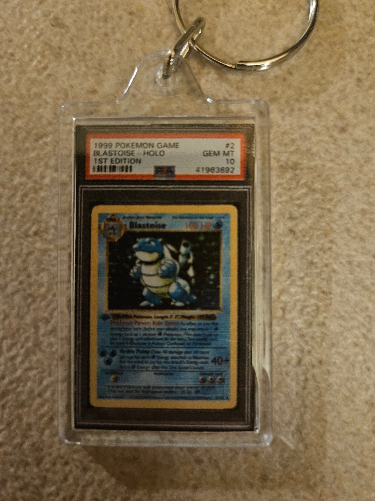1999 POKEMON BLASTOISE HOLO (Key Chain)